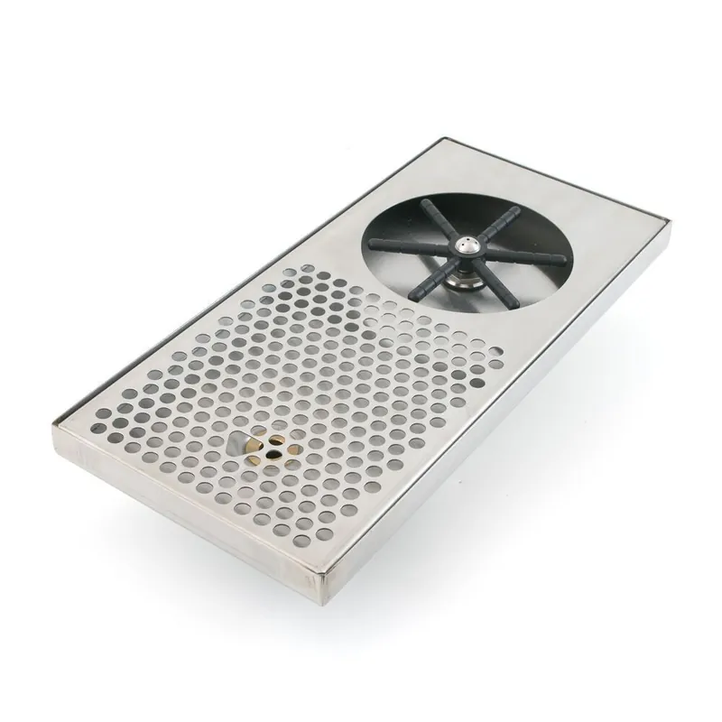 Barista Basics 7" x 15" x 7/8" Built In Rinser With Side Spray