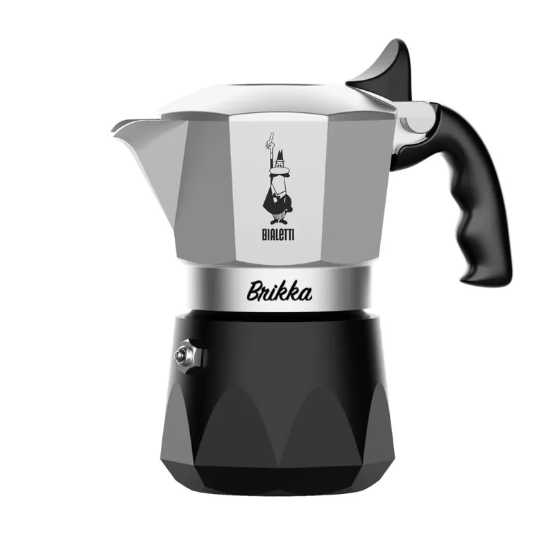 Bialetti Brikka Moka Pot With High Pressure Valve