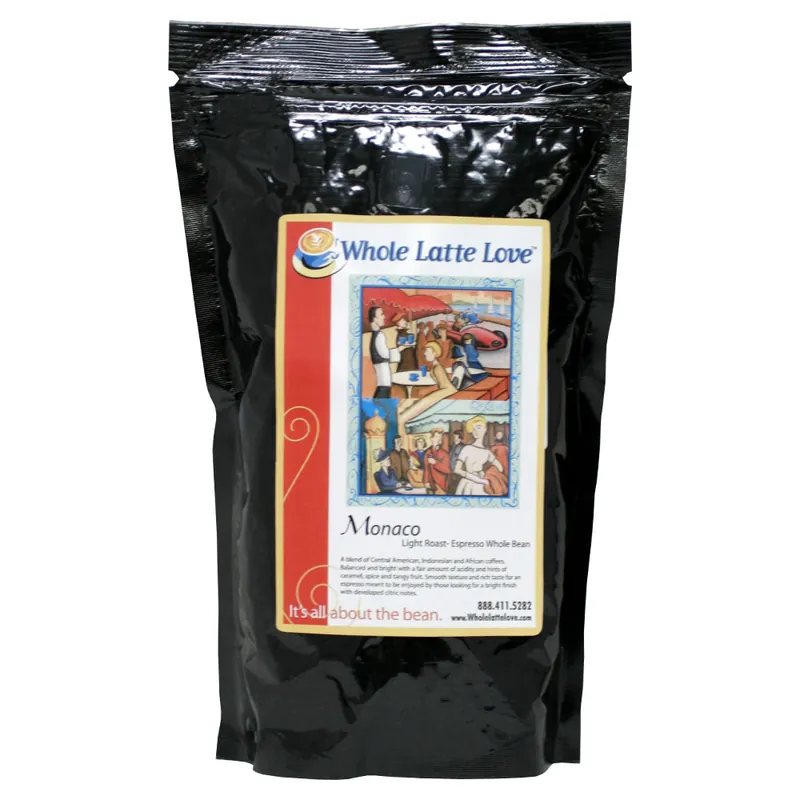 Whole Latte Love Monaco Whole Bean Espresso 5lb