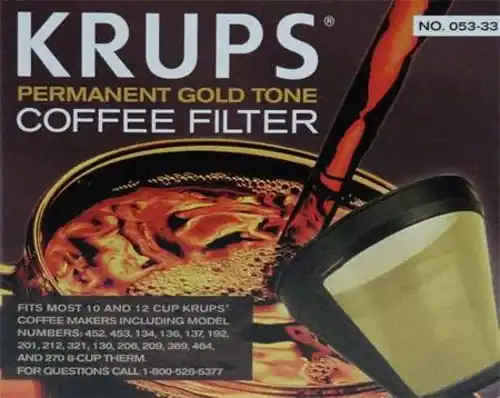 Krups Gold Tone Filter 053