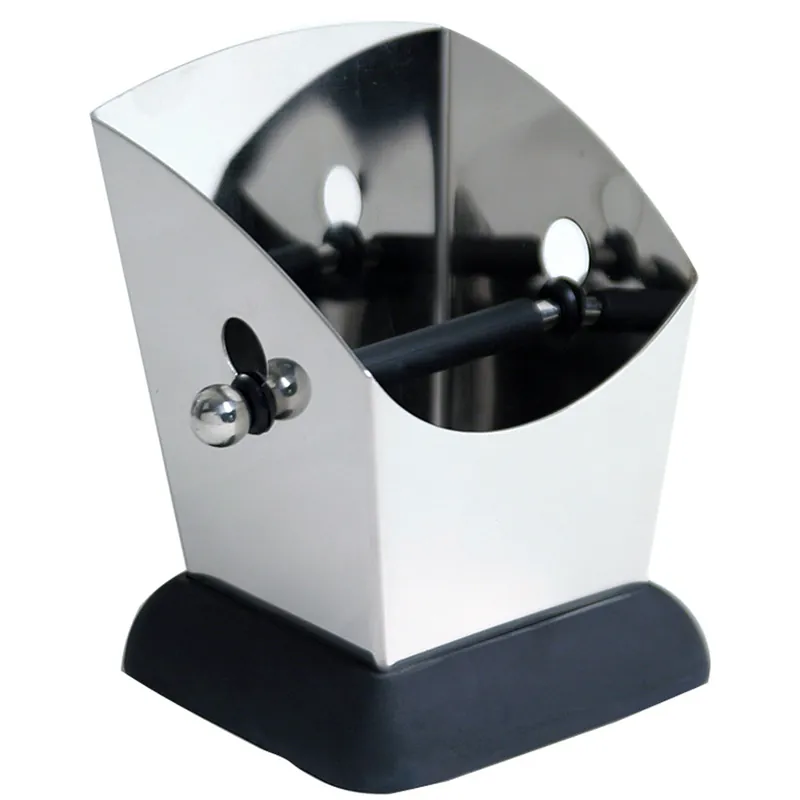 Modern Stainless Steel Knock Box Extra Large