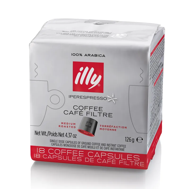 Illy Medium Roast Drip Capsule Cube - 18 Count - DISCONTINUED