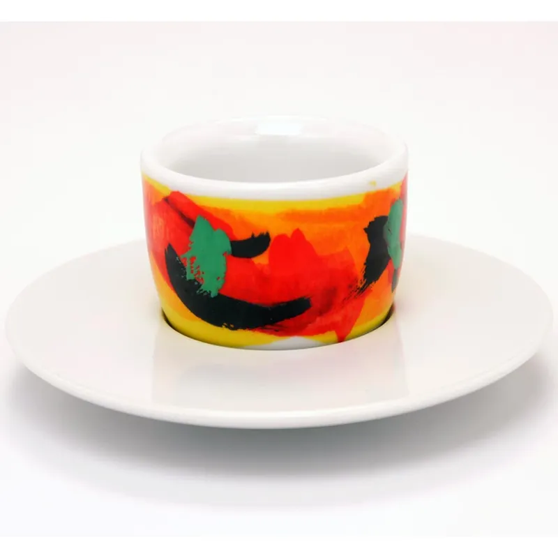Francis Francis! Mou Cup and Saucer Red/Yellow