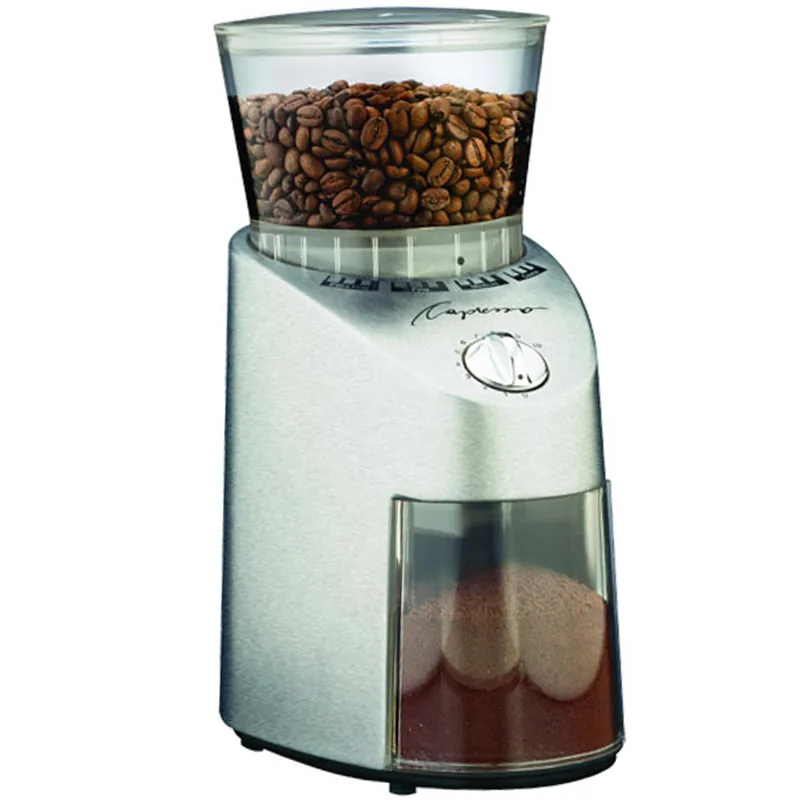 Capresso Infinity Burr Coffee Grinder in Silver
