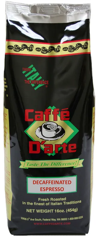 Caffé D‘arte Decaffeinated Espresso Whole Bean