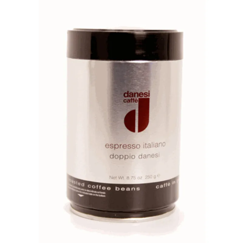 Danesi Caffe Doppio Espresso Whole Bean Coffee in Tins