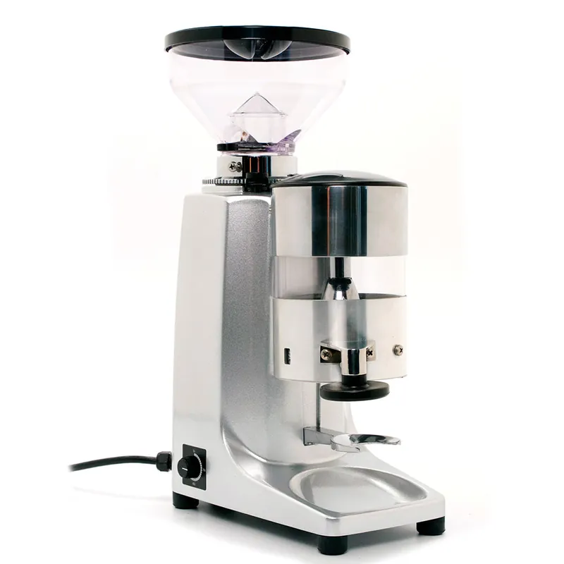 Quamar M80 Dosing Espresso Grinder with Timer in Silver
