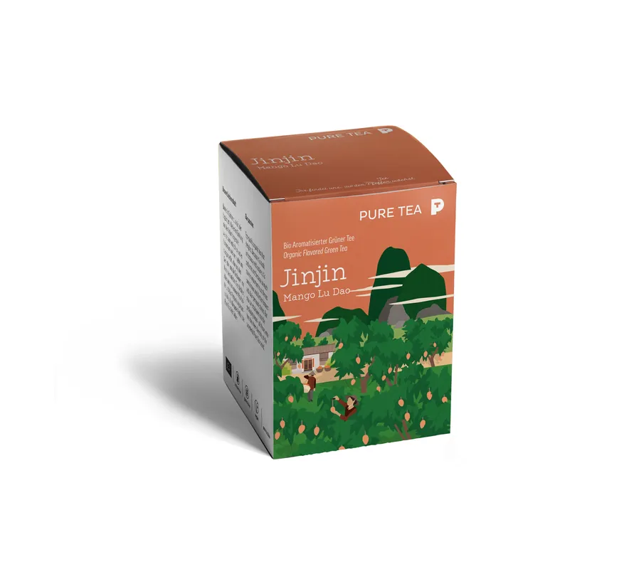 Althaus Pure Tea Jinjin Mango Lu Dao Organic Flavored Green Tea
