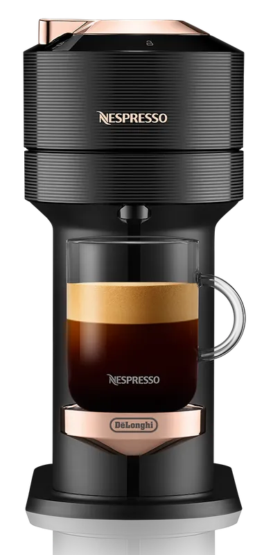 Nespresso Vertuo Next Premium Espresso Machine by DeLonghi - Black Rose Gold
