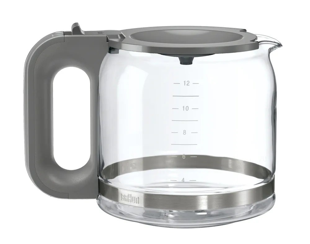 Braun BrewSense 12-Cup Replacement Glass Carafe - Grey