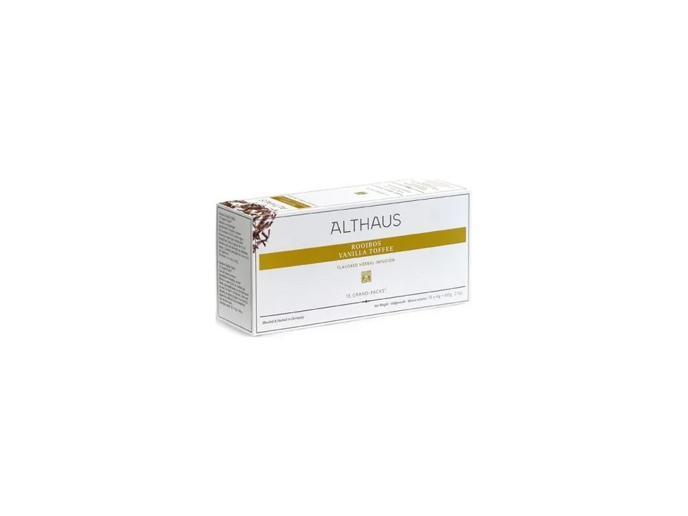 Althaus Tea Herbal Rooibos Vanilla Toffee Grand Pack 60g