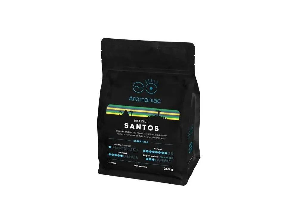 Aromaniac Freshly Roasted Coffee Brazil Santos ground 250 g