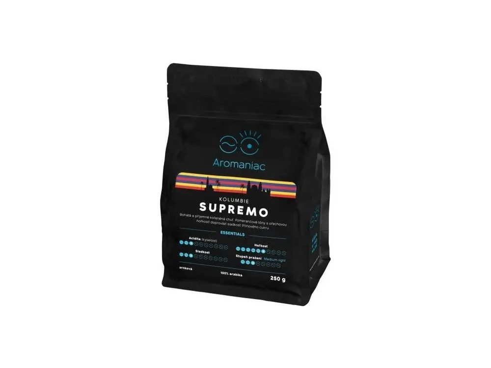Aromaniac Freshly roasted Coffee Colombia Supremo beans 250g