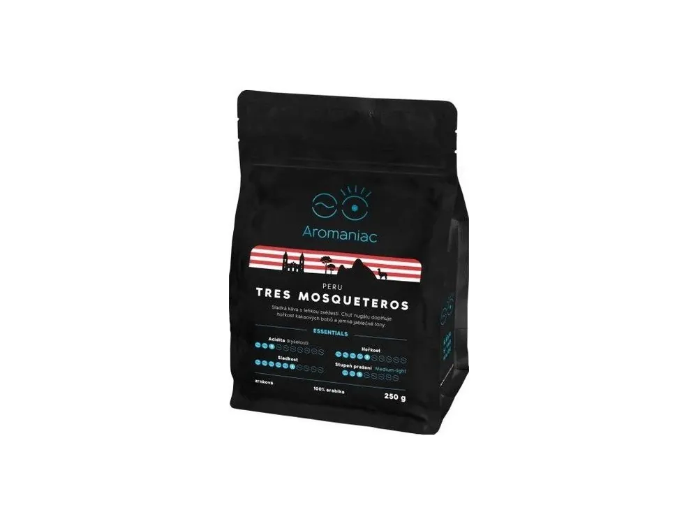 Aromaniac Freshly Roasted Peru Tres Mosqueteros Ground Coffee 250g