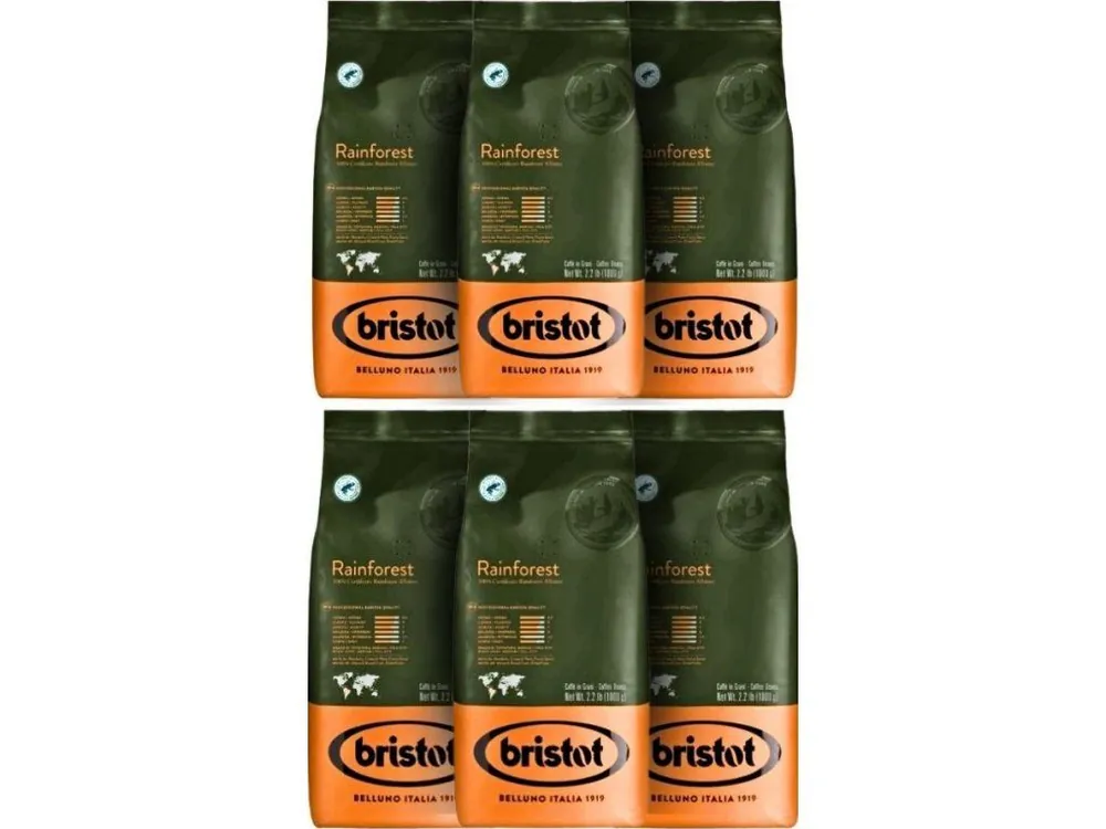Bristot Rainforest coffee beans 6 kg
