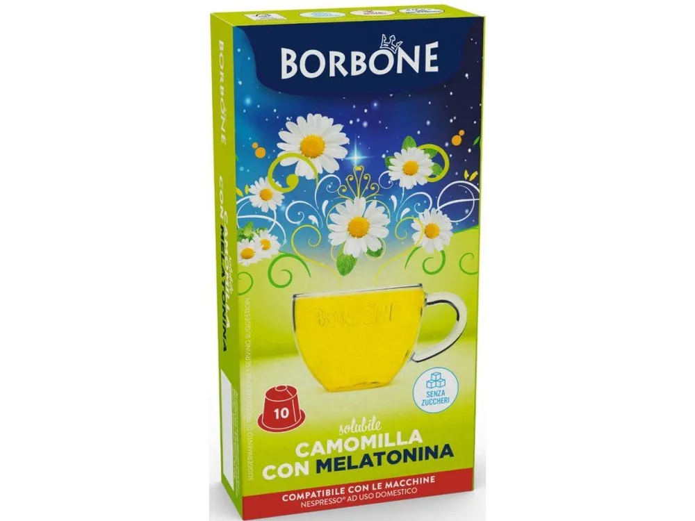 Caffe Borbone Herbal chamomile tea with melatonin capsules for Nespresso® 10 pcs