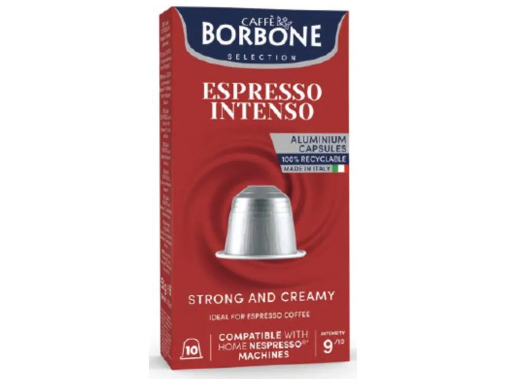 Caffe Borbone Espresso Intenso aluminum capsules for Nespresso 10 pcs