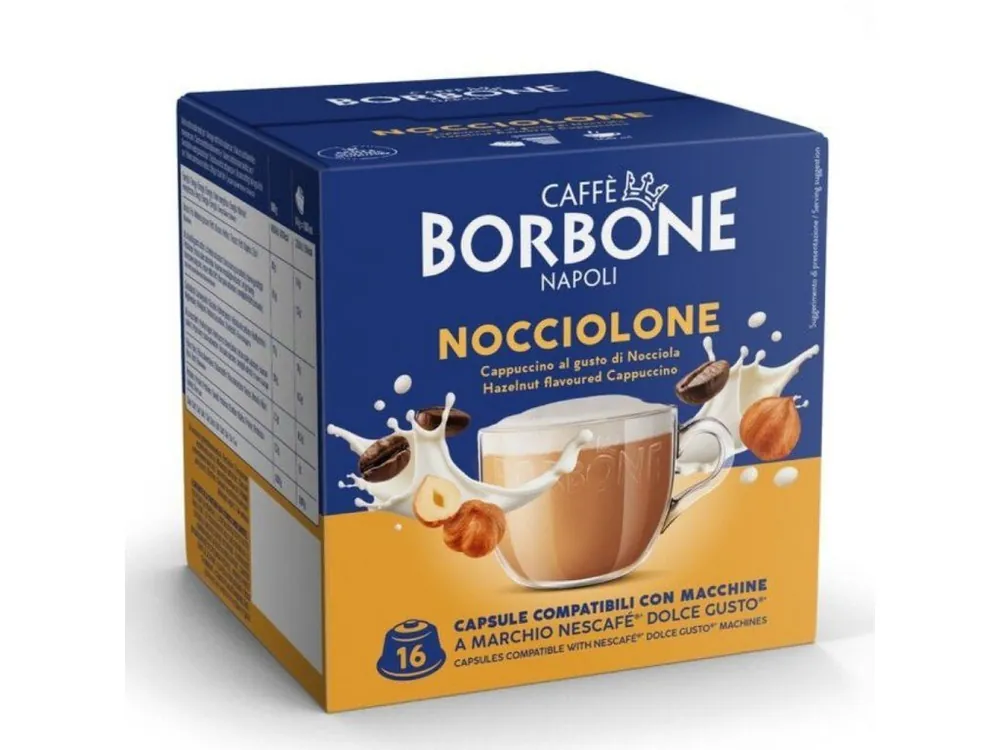 Caffe Borbone Hazelnut Cappuccino capsules for Dolce Gusto 16 pcs