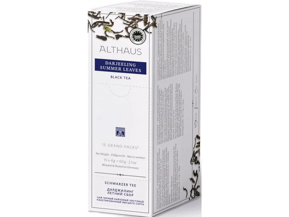 Althaus black tea - Darjeeling Summer Leaves Grand Pack 60g