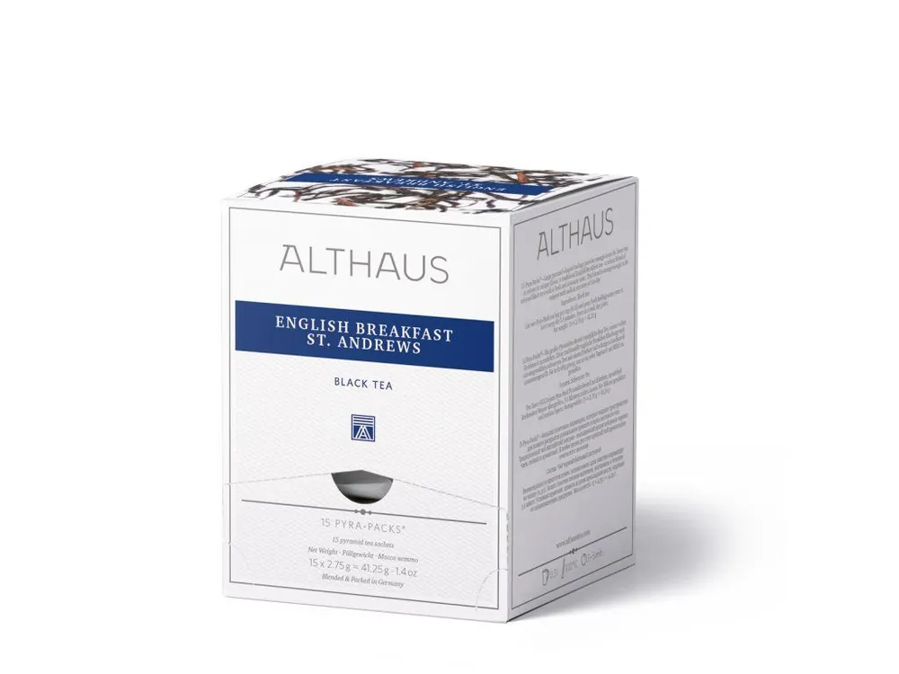 Althaus black tea - English Breakfast St. Andrews Pyra Pack15x2.75g