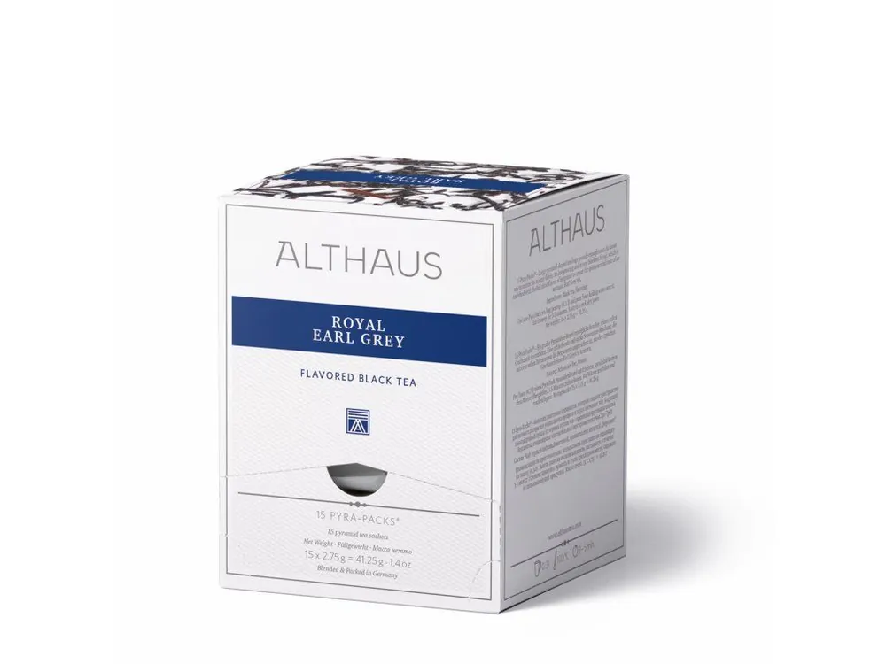 Althaus black tea - Royal Earl Gray Pyra Pack 15x2.75g