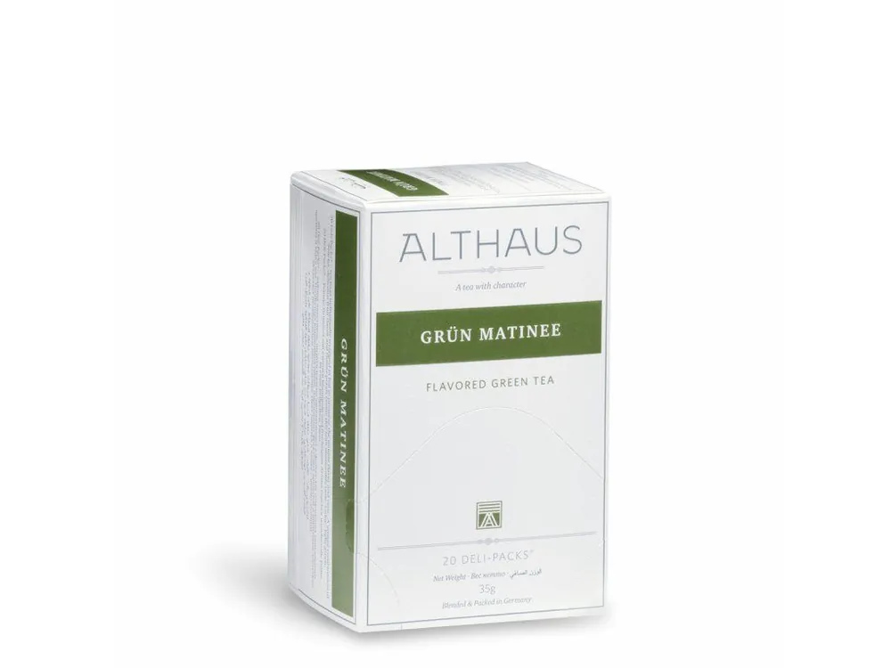 Althaus flavoured green tea - Grün Matinée Deli Pack 35g