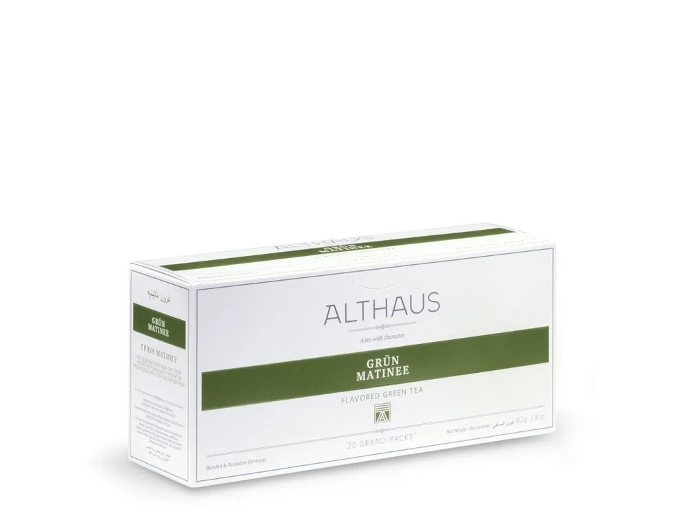 Althaus flavoured green tea - Grün Matinée Grand Pack 60g