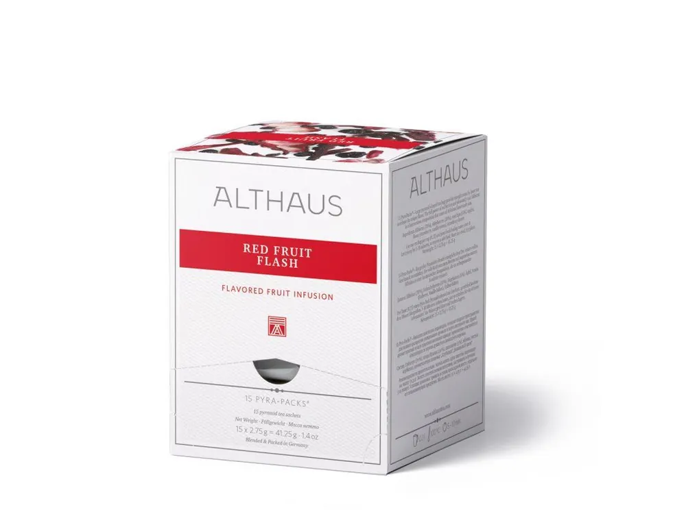 Althaus fruit tea - Red Fruit Flash Pyra Pack 15x2.75g
