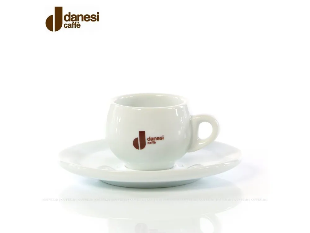 Danesi Caffé white porcelain cup with saucer for Ristretto 60 ml