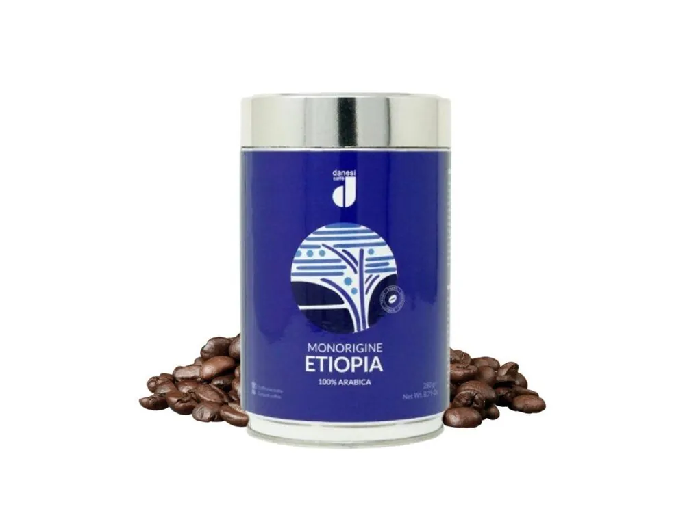 Danesi caffe Ethiopia Monorigine coffee beans can 250g