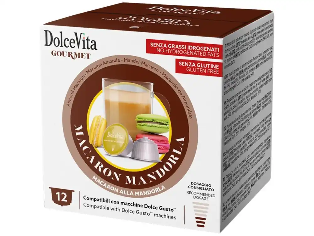 Dolce Vita Cappuccino with Macaroons and Almonds flavor for Dolce Gusto 12 capsules