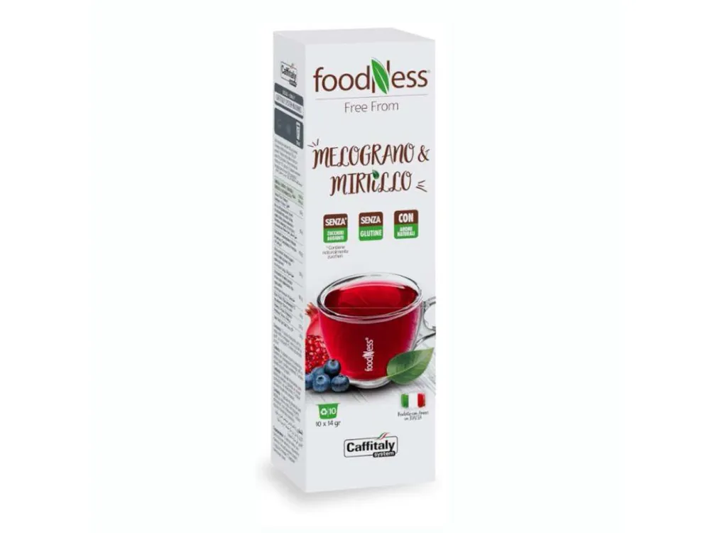 Foodness Pomegranate and Blueberry capsules for Tchibo Cafissimo and Caffitaly 10 pieces