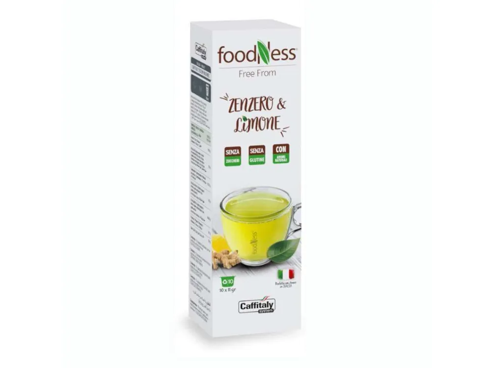 Foodness Ginger and Lemon capsules for Tchibo Cafissimo and Caffitaly 10 pieces