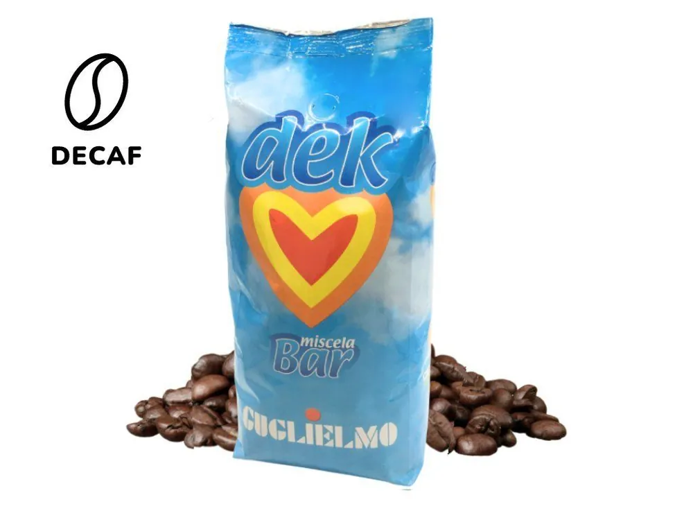 Guglielmo Dek Decaffeinated coffee beans 1kg
