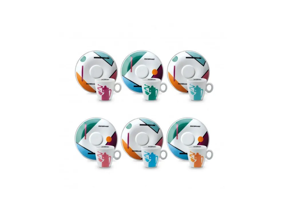 Hausbrandt Re-Design Set 6x for Cappuccino 120ml