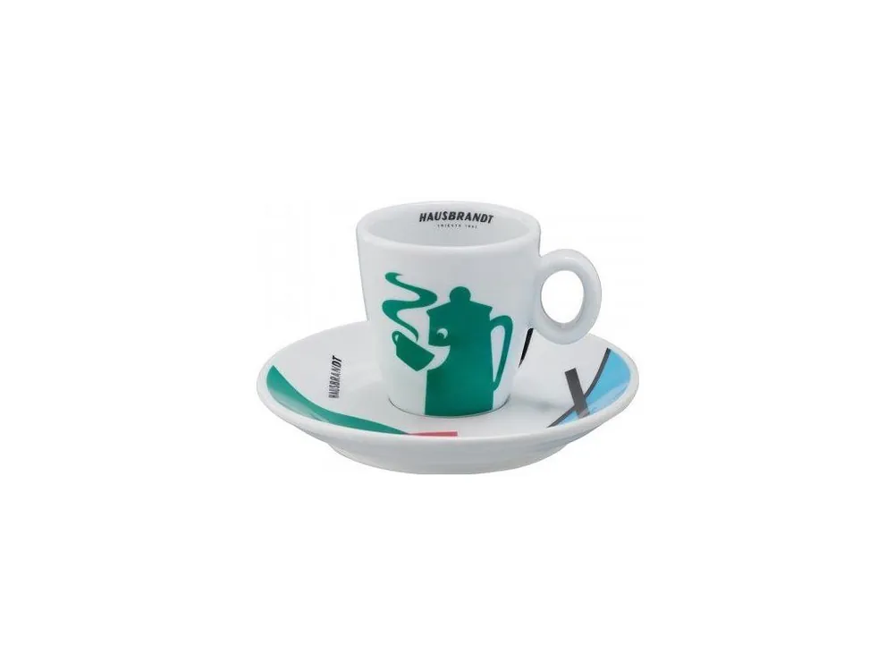 Hausbrandt Re-Design Cup with saucer for Cappuccino 120ml 1 pc