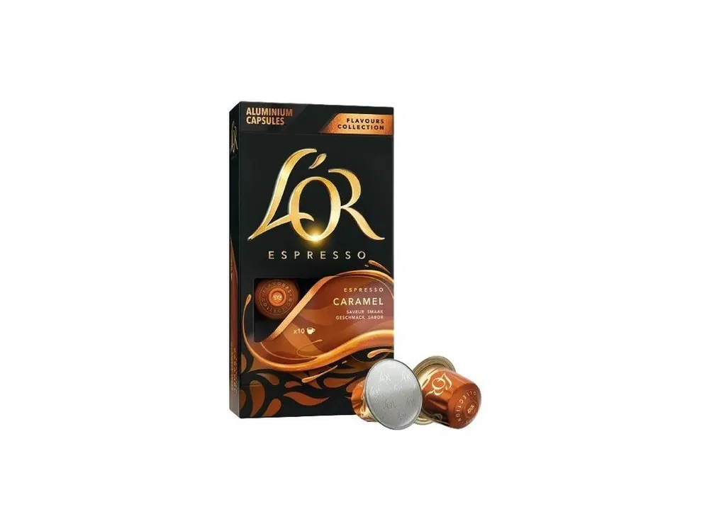 Aluminum Capsules L‘OR Espresso Caramel For Nespresso 10 pcs