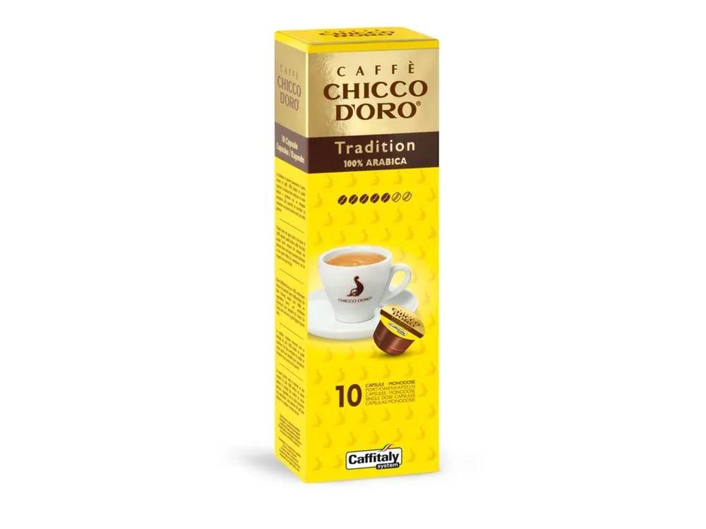 Chicco D‘ORO Tradition 100% Arabica capsules for Tchibo Cafissimo and Caffitaly 10 pcs