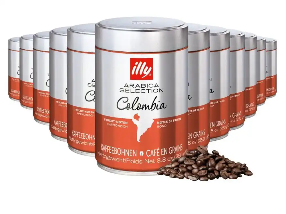 Illy Colombia coffee beans 250g 12 pcs