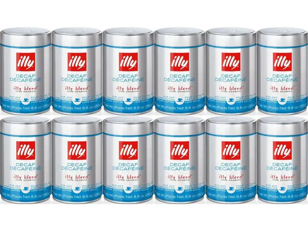 Illy Decaf decaffeinated ground coffee 250g 12 pcs