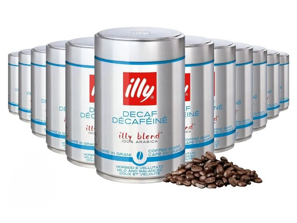 Illy Decaf decaffeinated coffee beans 250g 12 pcs