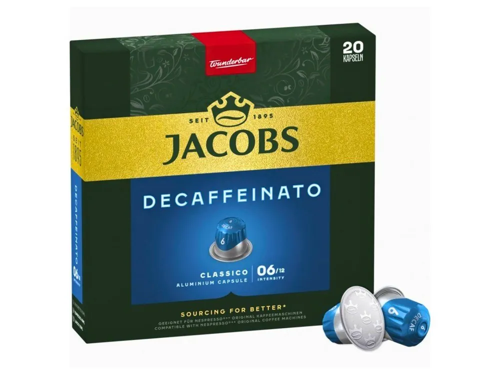 Jacobs Decaffeinato 6 Lungo decaffeinated capsules for Nespresso® 20 pcs
