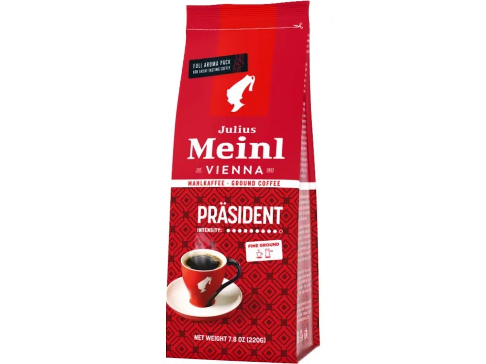 Julius Meinl Präsident ground coffee 220 g