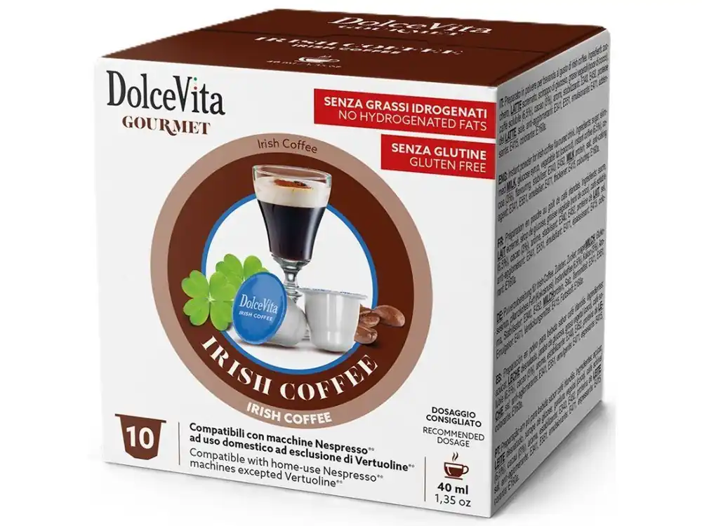 Capsules for Nespresso Italfoods Dolce Vita Cappuccino with IRISH CREAM 10 pieces