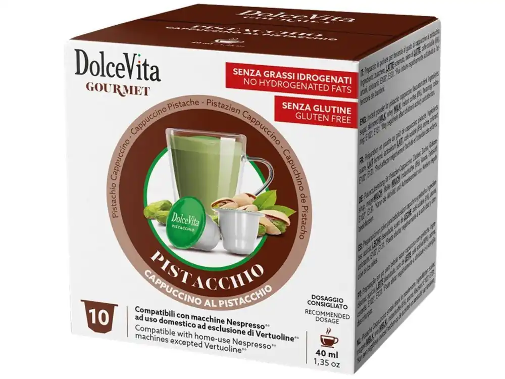 Capsules for Nespresso Italfoods Dolce Vita CAPPUCCINO with pistachio 10 pcs