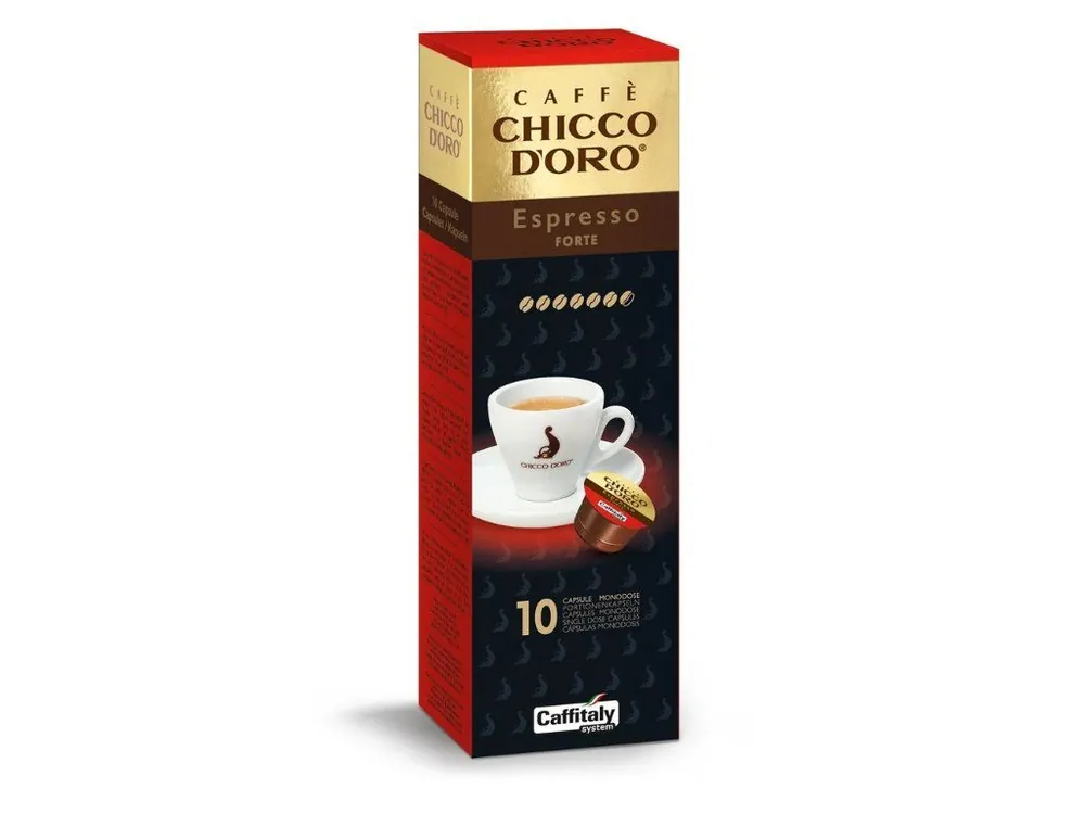 Chicco D‘ORO Espresso Forte capsules for Tchibo Cafissimo and Caffitaly 10 pcs