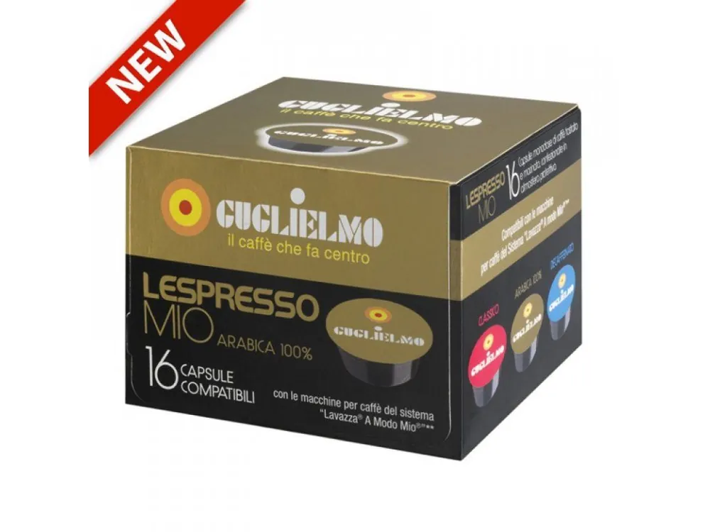 Capsules Lespresso Mio 100% Arabica Guglielmo 16 pcs