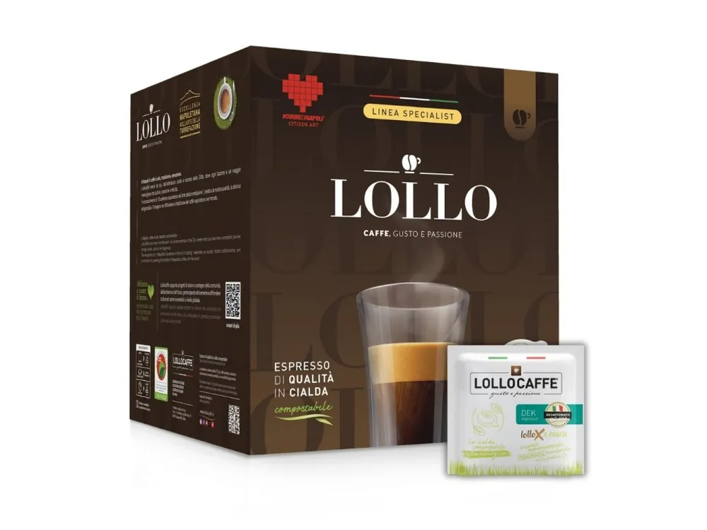 Coffee ESE pods Lollo Caffé decaffeinated DECA 50 pcs