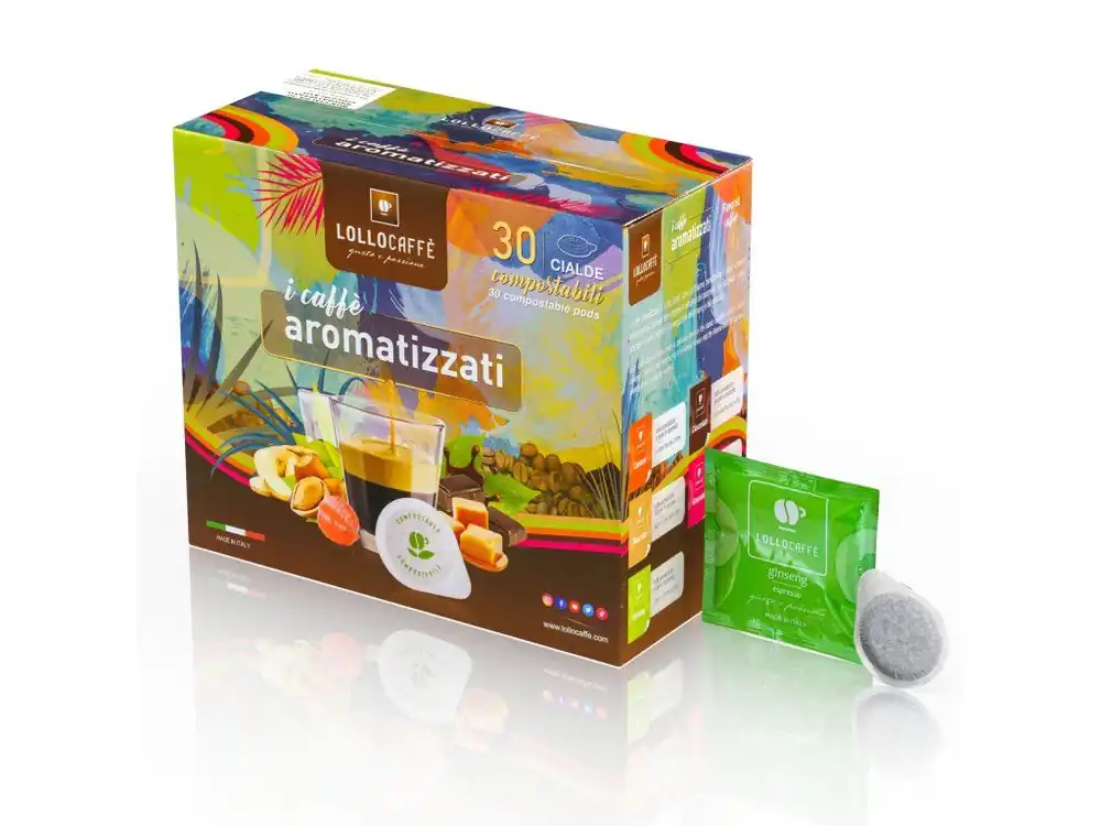 Coffee ESE pods Lollo Caffé Ginseng Espresso 30 pcs