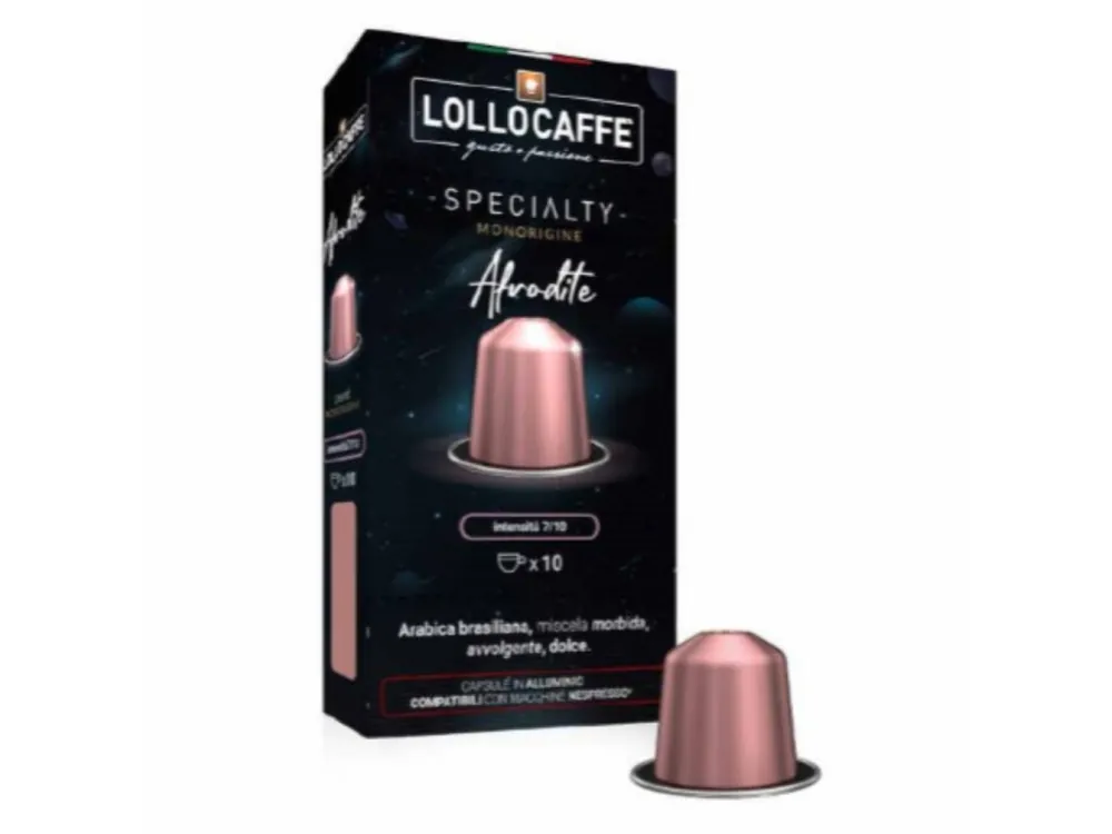 Coffee aluminum capsules Lollo caffé Afrodite Espresso for NESPRESSO® 10 pcs